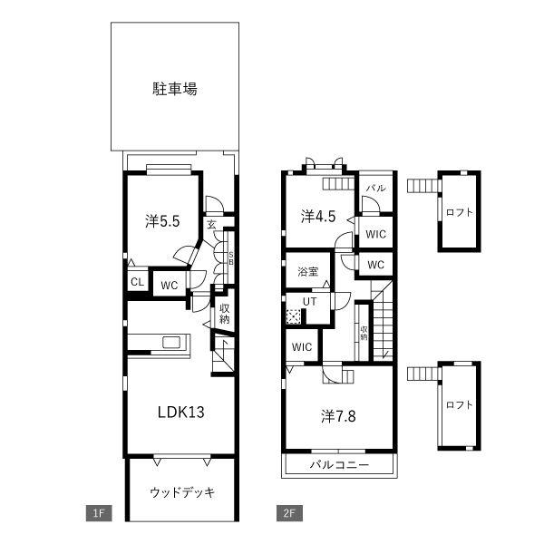 ブロード1(3LDK/1階)の間取り写真