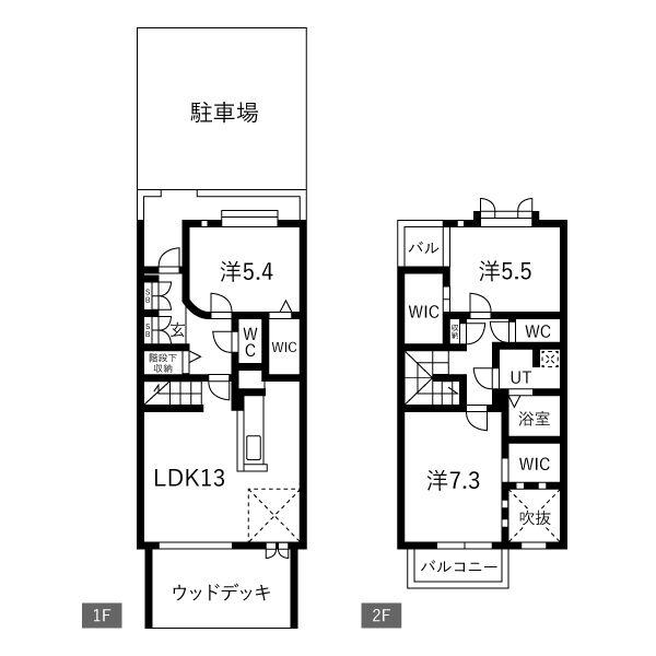 ブロード1(3LDK/1階)の間取り写真