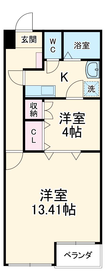 ARCO10(2K/4階)の間取り写真