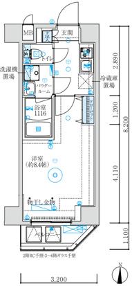 MAXIV練馬TRE(1K/5階)の間取り写真