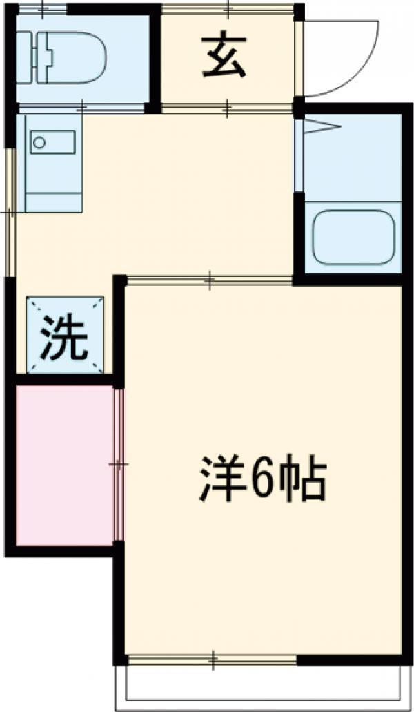 アートポイント(1K/2階)の間取り写真