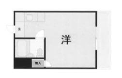 コテージ大枝(ワンルーム/3階)の間取り写真