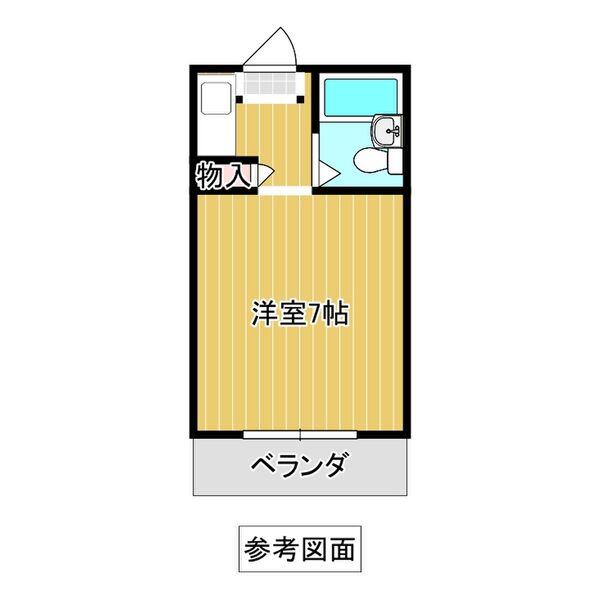 メゾン15(1K/2階)の間取り写真