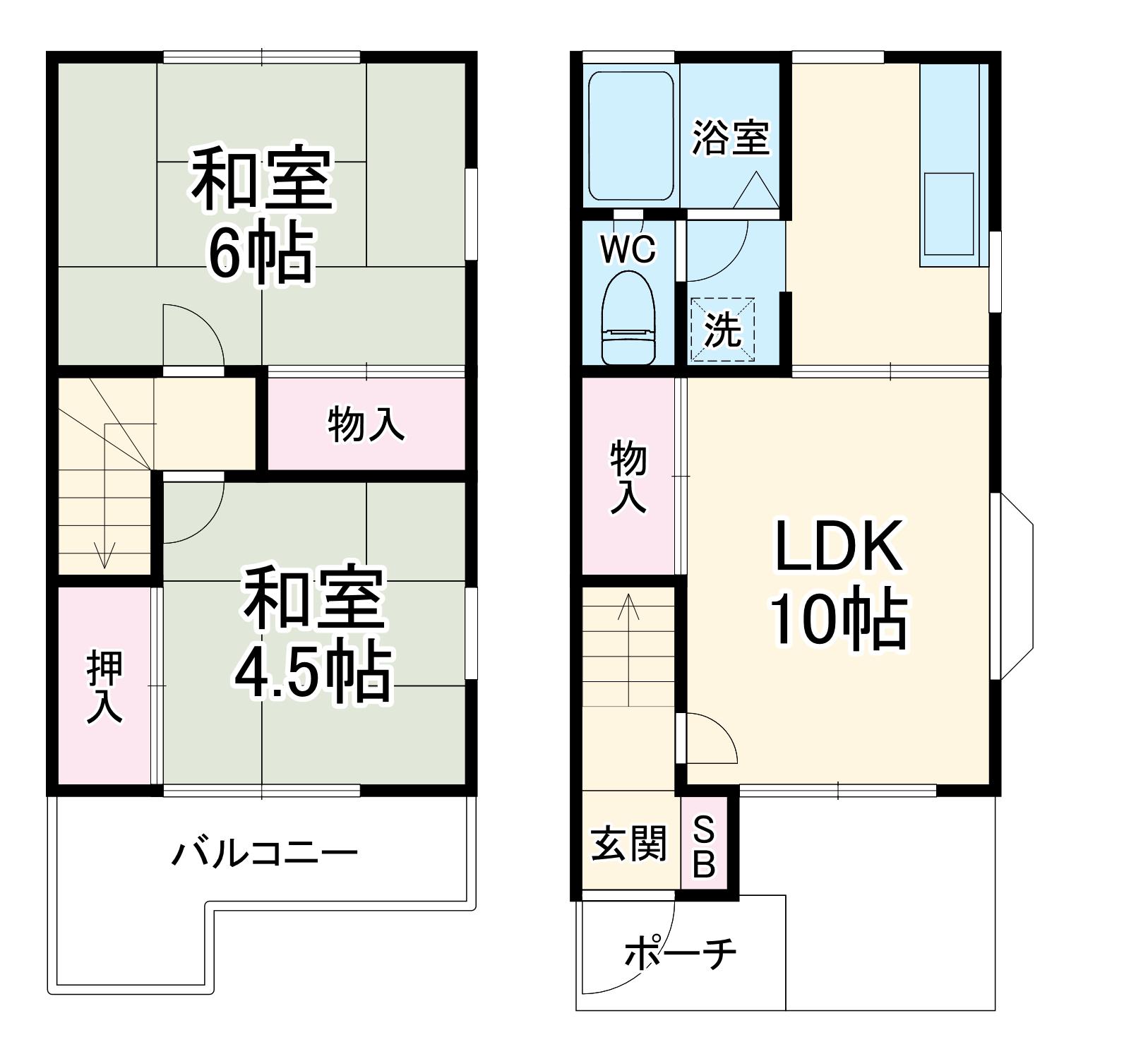 コロニー(2LDK)の間取り写真