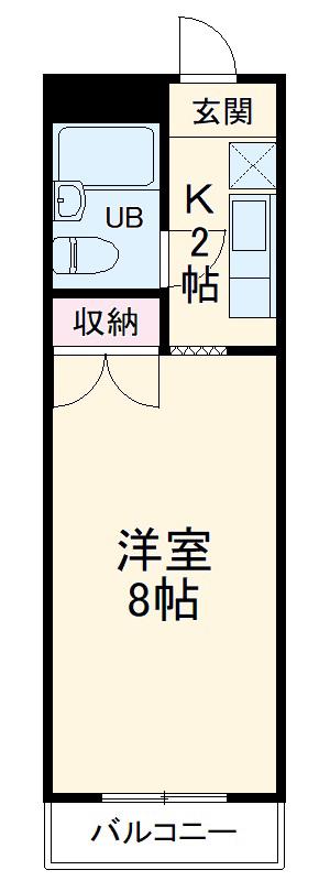愛知カレッジタウンD棟(1K/5階)の間取り写真