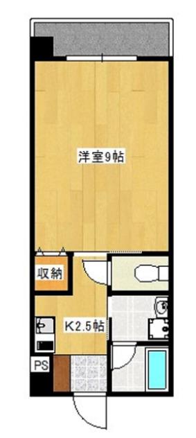 プリンセスとよみ(1K/3階)の間取り写真