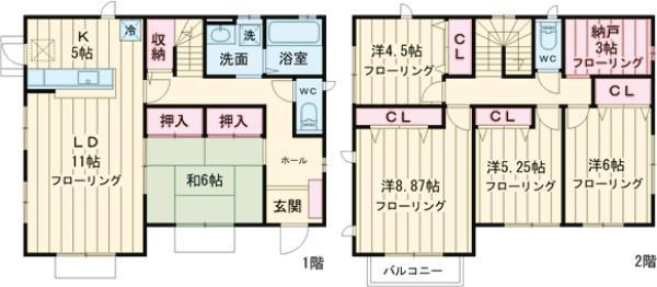 京王電鉄京王線 笹塚駅 徒歩9分 2階建 築17年(5SLDK)の間取り写真