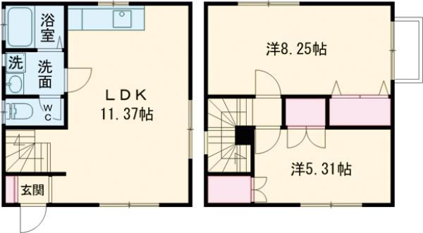常磐線 佐和駅 徒歩28分 2階建 築18年