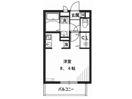 リブリ・サンヴィレッジ23(1K/1階)の間取り写真