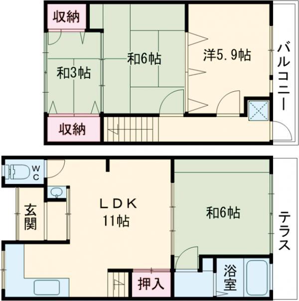 宇多野御池町貸家