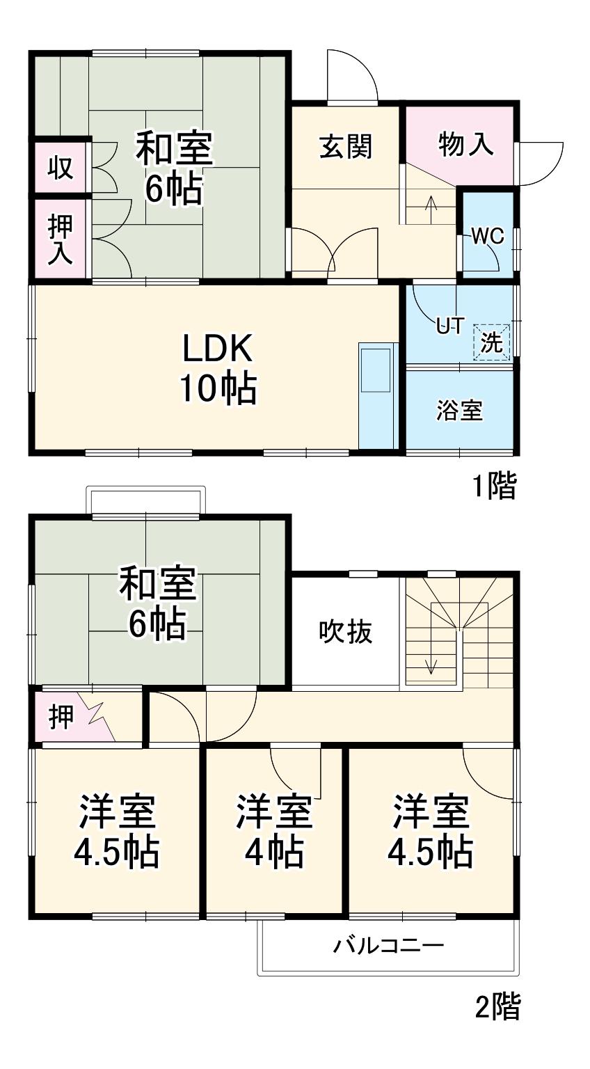 名鉄津島線 七宝駅 徒歩6分 2階建 築43年