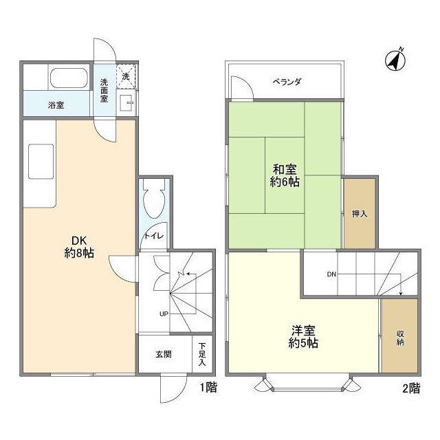 横須賀線 逗子駅 徒歩7分 2階建 築43年