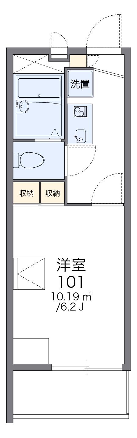 レオパレスチェリーメゾン湘南Ⅱ(1K/3階)の間取り写真