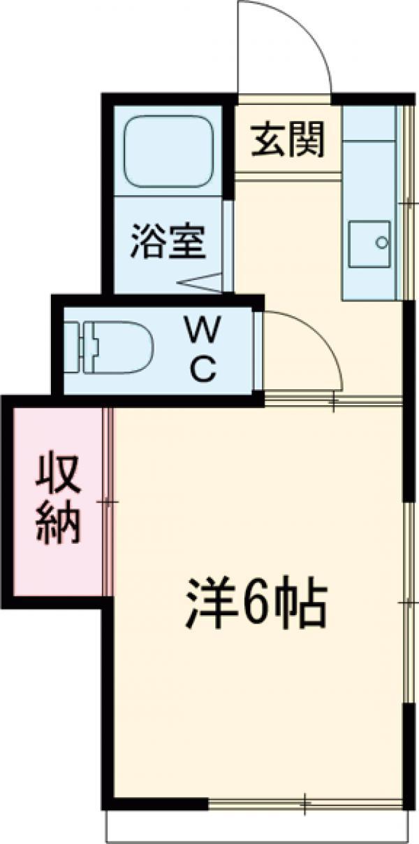 丸武ハウス(1K/1階)の間取り写真