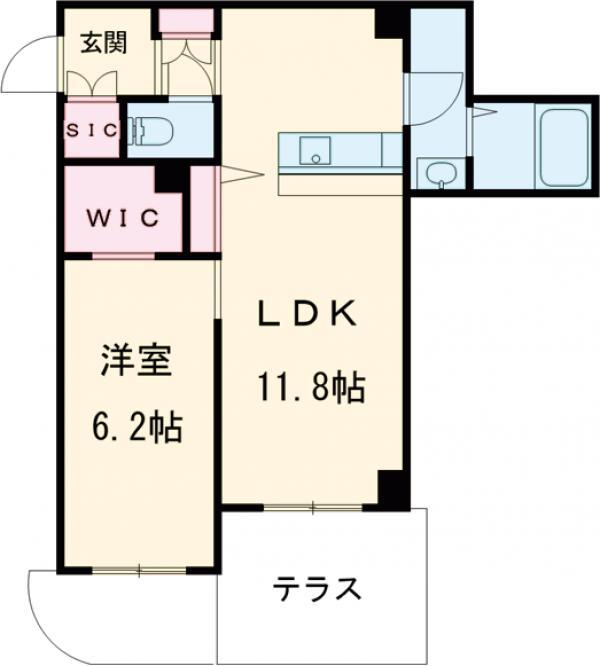 ロイヤルレジデンスMT(1LDK/2階)の間取り写真
