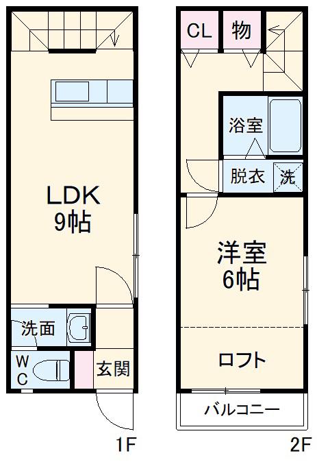 フォレストテラス幸手(2LDK)の間取り写真