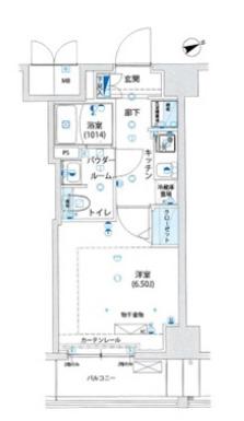 LEXE 川崎塚越(1K/7階)の間取り写真