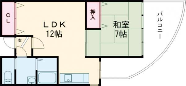 山陰本線 花園駅(京都) 徒歩7分 3階建 築39年