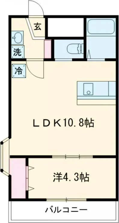 パレスジョージタウン 3階階 間取り