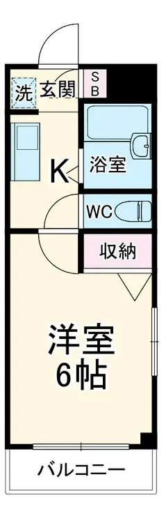 プリデ富士見 4階階 間取り