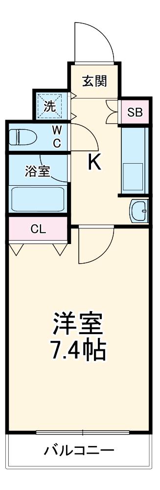 レジュールアッシュ梅田イースト(1K/9階)の間取り写真