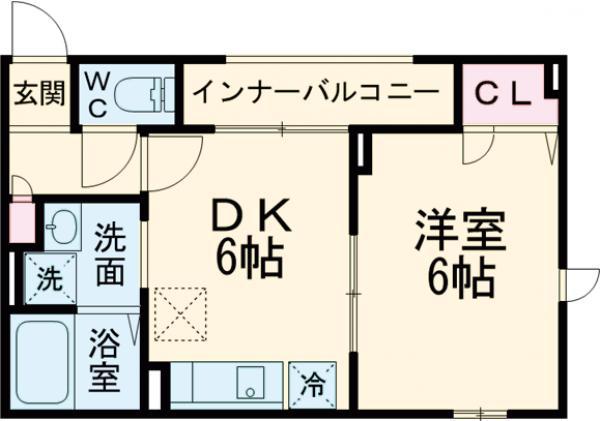 K.S MAISON(1DK/1階)の間取り写真