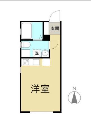 RESIDENCE MARBLE Ⅱ(ワンルーム/2階)の間取り写真