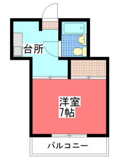 メゾン橋本(1K/1階)の間取り写真