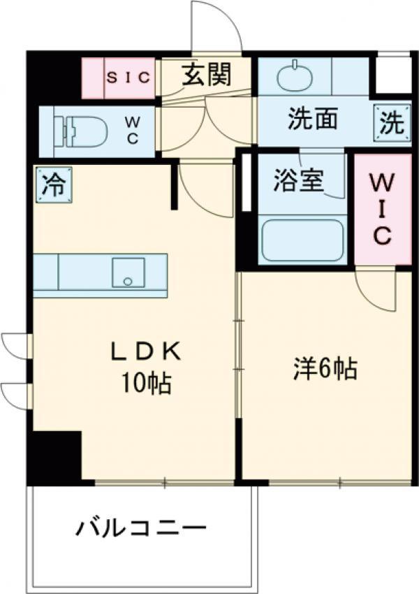 ヴァースクレイシアIDZ南千住(1LDK/3階)の間取り写真
