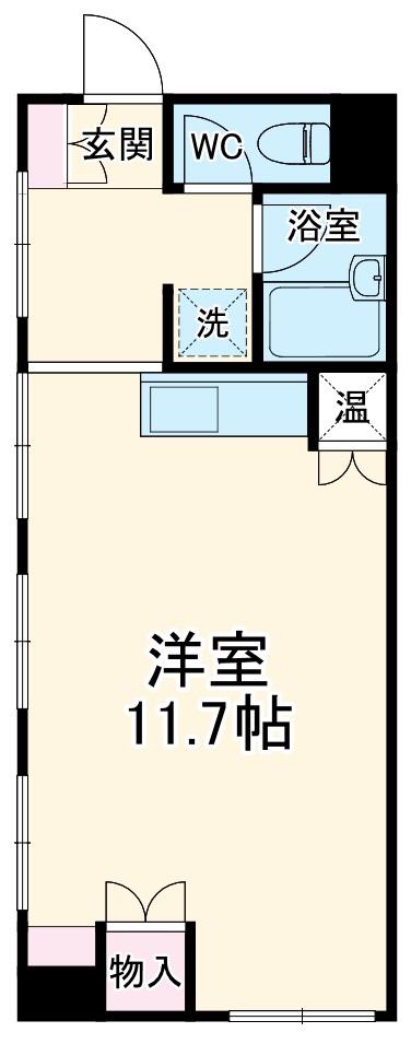 アークペット(ワンルーム/2階)の間取り写真