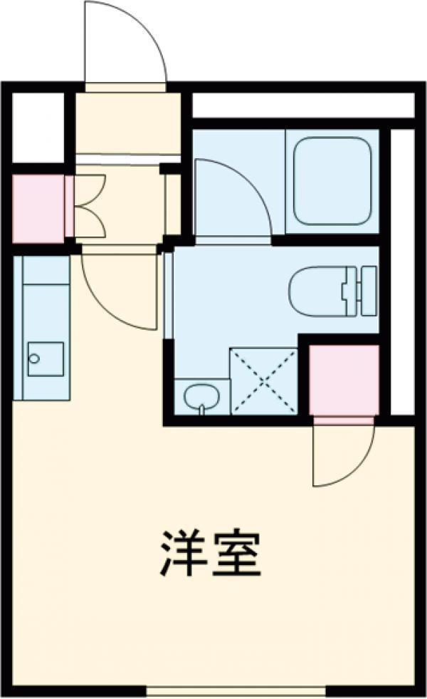LUDENS東新町(1K/5階)の間取り写真