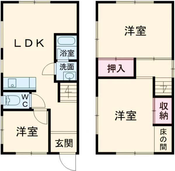南海電鉄南海本線 春木駅 徒歩9分 2階建 築57年