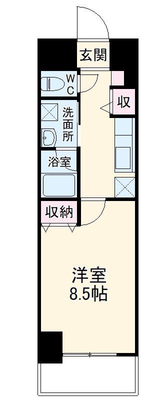 フリーデ(1K/2階)の間取り写真
