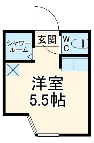 ユナイト星川メリルボーン(ワンルーム/1階)の間取り写真