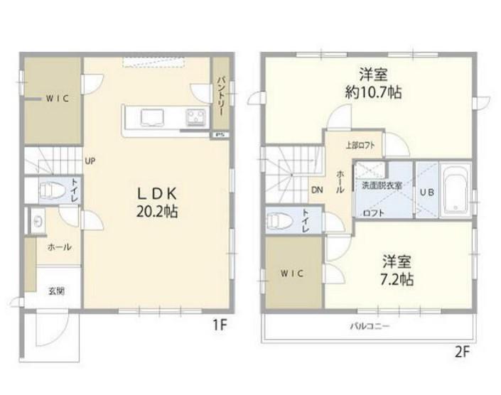 横浜線 中山駅(神奈川) 徒歩12分 2階建 築15年(2LDK)の間取り写真