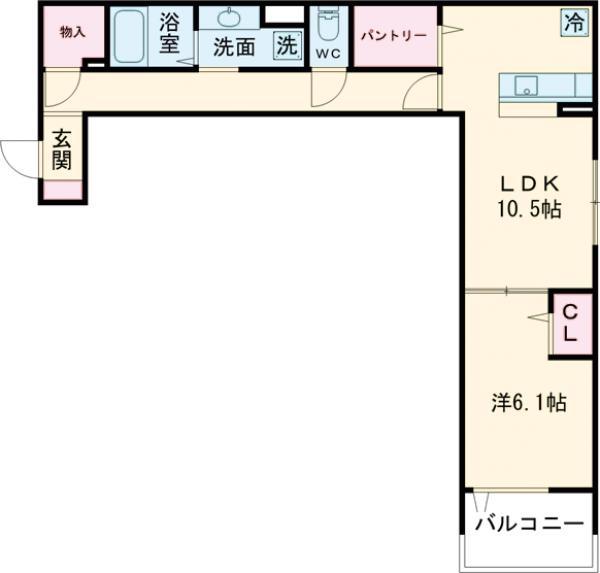 セレスティア東葛西Ⅰ(1LDK/3階)の間取り写真