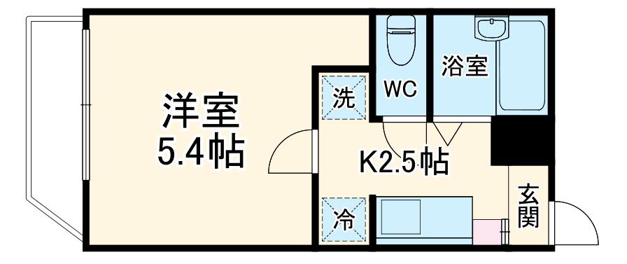 粕壁2丁目アパート(1K/1階)の間取り写真