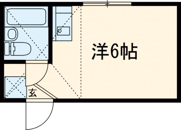 ロッソ上北沢(ワンルーム/1階)の間取り写真