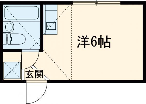 ロッソ上北沢(ワンルーム/2階)の間取り写真