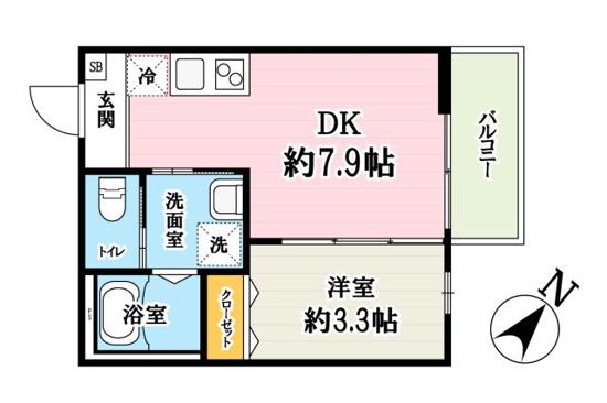 SOLEIL MAISON(2K/1階)の間取り写真
