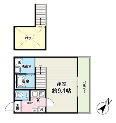 SOLEIL MAISON(1K/3階)の間取り写真