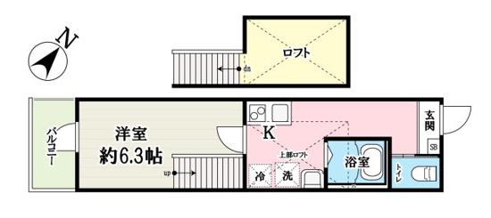 SOLEIL MAISON(1K/3階)の間取り写真