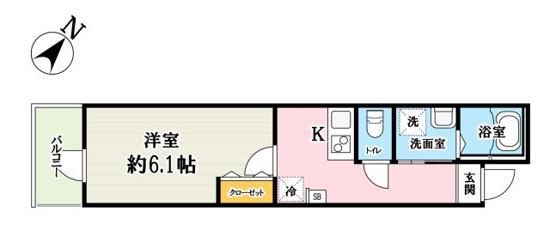 SOLEIL MAISON(1K/3階)の間取り写真