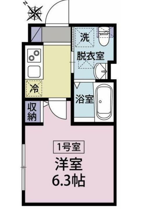 コージー淵野辺(1K/2階)の間取り写真