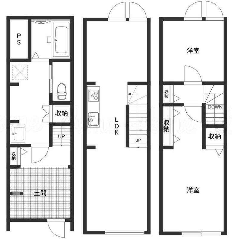 MOKーTERRACE谷塚(2LDK/1階)の間取り写真