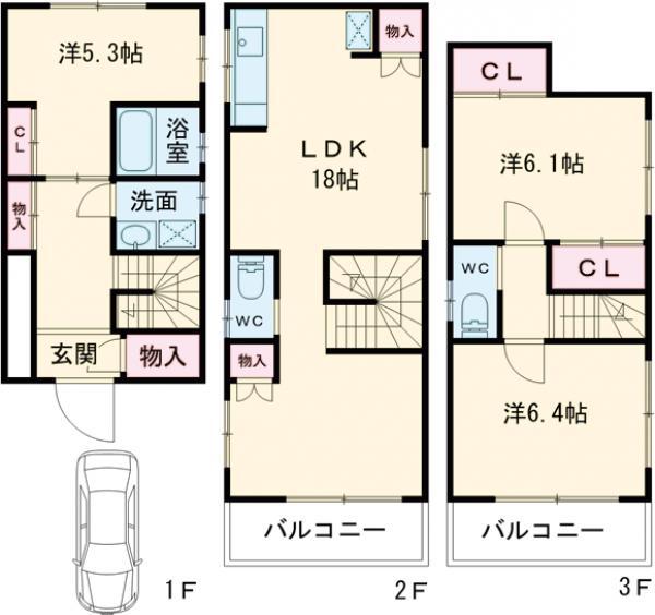 東京地下鉄有楽町線 小竹向原駅 徒歩6分 3階建 築17年