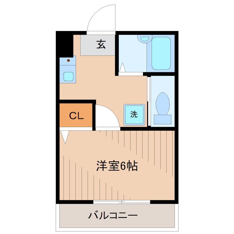 ヴィラ・ア・ラ・モード(1K/1階)の間取り写真
