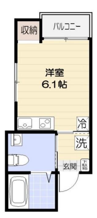 アルヴィータ木場(ワンルーム/2階)の間取り写真