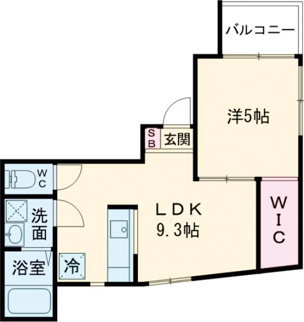 パルゼ経堂(1LDK/2階)の間取り写真