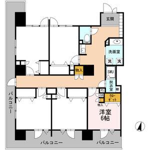 ロイヤルパークスERささしま D-ROOM SHARE ささしま(ワンルーム/3階)の間取り写真